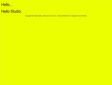 Tablet Screenshot of hellostudio.biz